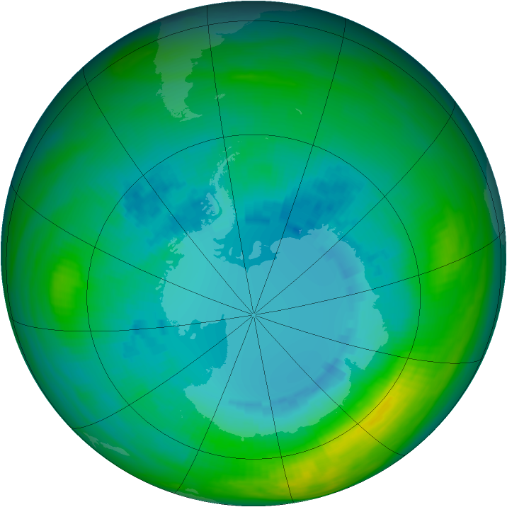 Ozone Map 1983-08-28